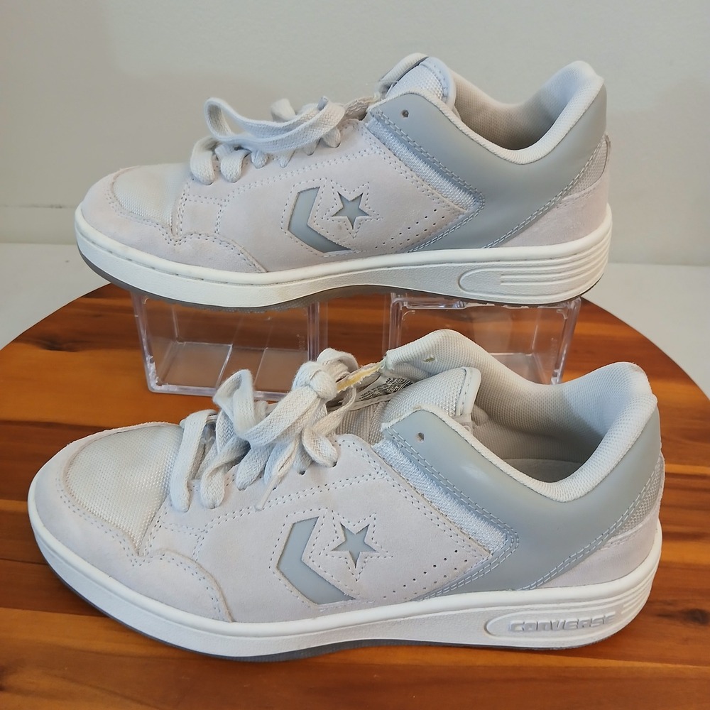 Converse Weapon Low Mens 7.5 Barely Grey Suede Shoes Sneakers A10599C